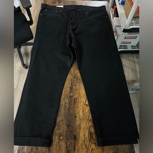 Gap 90s Original Straight Selvedge Jeans black